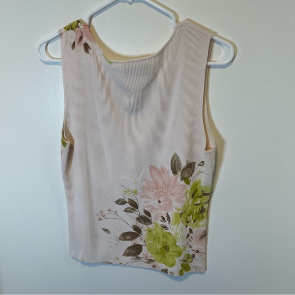 Liz‎ Claiborne floral Sleeveless Top women’s size large - Picture 2 of 3